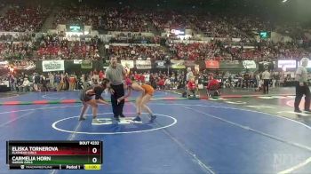 G - 145 lbs Cons. Round 2 - Eliska Tornerova, Flathead Girls vs Carmelia Horn, Hardin Girls