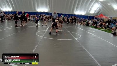 72 lbs Round 4 (8 Team) - Dawson Wicker, Team Ohio vs Wyatt Morton, Crossroads Wrestling