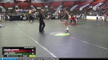 125 lbs Champ. Round 2 - Jake Crapps, Roundtree Wrestling Academy vs Holden Hawkins, Legends Of Gold