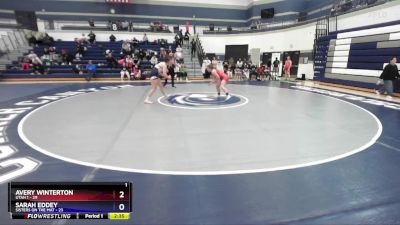 155 lbs Finals (2 Team) - Sarah Eddey, Sisters On The Mat vs Avery Winterton, Utah 1