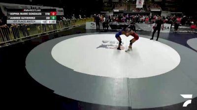 1st Place Match - Sophia Marie Gonzales, Team Fearless Youth Wrestling vs Aubree Gutierrez, Surfside X Wrestling