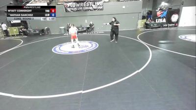 113 lbs Cons. Round 2 - Wyatt Conkright, Temecula Valley High School Wrestling vs Nathan Sanchez, Lion Of Judah Wrestling Academy