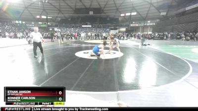 70 lbs Cons. Round 3 - Konner Carlson, Washington vs Ethan Janson, UP Outlaw WC