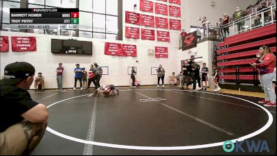 67 lbs Quarterfinal - Barrett Homer, Mustang Bronco Wrestling Club vs Troy Petry, Standfast