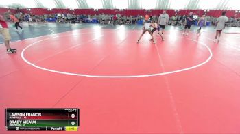 120 lbs Semis & Wb (16 Team) - Lawson Francis, Maysville vs Brady Vieaux, Denmark