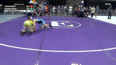 140 lbs Quarterfinal - Thayer Ebert, Walnutport vs Hunter Doran, Camillus