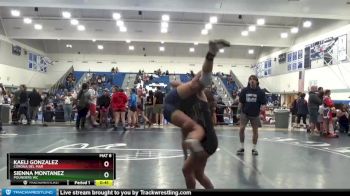 106 lbs 5th Place Match - Kaeli Gonzalez, Corona Del Mar vs Sienna Montanez, Pounders WC