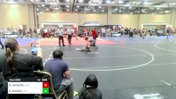 113 lbs Quarterfinal - Diego Camarillo, Unaffiliated vs Adrian Escobar, Topanga Wrestling/Beat The Streets LA