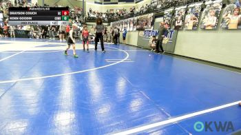 46 lbs 2nd Place - Drayson Couch, Del City Little League vs Koen Goodin, Cowboy Wrestling Club