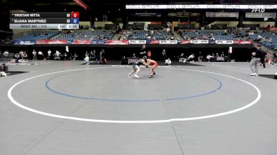 110 lbs Cons. Round 4 - Tristan Nitta, Grand View vs Eliana Martinez, Grand View