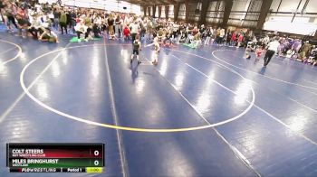 46 lbs Quarterfinal - Miles Bringhurst, Westlake vs Colt Steers, Roy Wrestling Club