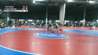175 lbs Semifinal - Cole Wilson, Palm Wrestling Academy vs Ayden Christian, Great Bridge Wrestling Club