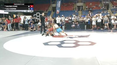 130 lbs Cons. Rd Of 32 - Kalynn Lyons, Nebraska vs Lilli Cooper, Iowa