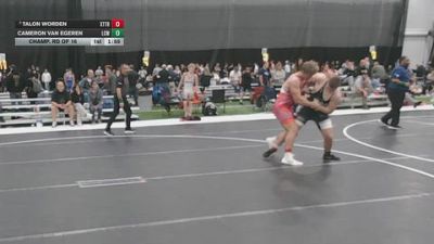 215 lbs Champ. Rd Of 16 - Talon Worden, Xtreme Training vs Cameron Van Egeren, Luxemburg-Casco Wrestling