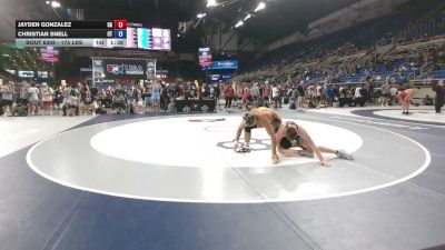 175 lbs Cons. Rd Of 32 - Jayden Gonzalez, California vs Christian Snell, Connecticut