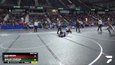 68 lbs Semifinal - Dion Brown, Maize vs Waylon Courtois, WR- Topeka Blue Thunder