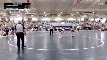 Girls 107 lbs 5th Place Match - Anete Rodriguez, Clarksville High School vs Ashleigh Fevold, Green Hill High School
