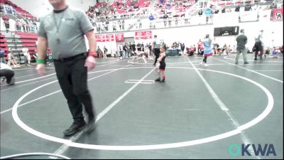 83 lbs Consi Of 4 - Charles Smart, Harrah Little League Wrestling vs Kaydan Osborn, Ponca City Wildcat Wrestling