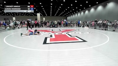 94 lbs Champ. Round 1 - Crickett Arnold, Grind Wrestling Academy vs Aurora Rodriguez, Tough N Technical