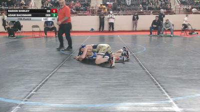 100_B lbs 7th Place - Raeion Shirley, Erie School District vs Adam Bachmann, Council Rock South