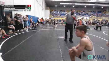 90 lbs Semifinal - Jaxon Hines, Comanche Takedown Club vs Lennon Lantz, Scrap Yard Training