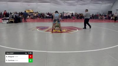 135 lbs Quarterfinal - Aidan Wagner, York vs Elias Contres, York