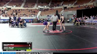 D2-145 lbs Semifinal - Peityn Codding, Wickenburg vs Sonora Harper, Round Valley