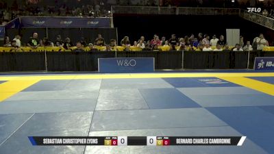 Bernard Charles Cambronne vs Sebastian Christopher Lyons 2026 Pan Kids Jiu-Jitsu IBJJF Championship