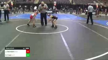 58 lbs Consi Of 8 #1 - Jakobey Seimears, Prosser Wrestling Academy vs Kellen Frost, Team Aggression