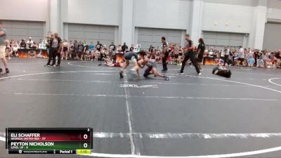 140 lbs Round 1 (10 Team) - Peyton Nicholson, Level Up vs Eli Schaffer, Georgia United Red