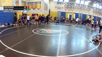 120 lbs Cons. Round 3 - Case Mangini, Titusville High School vs Terry Milam, Black Creek Wrestling Club