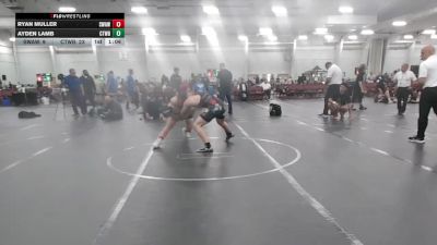 144 lbs Round 5 (10 Team) - Ayden Lamb, CHWHALE Blue vs Ryan Muller, Savage WA White