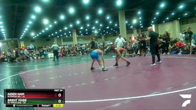 90 lbs Placement (16 Team) - Aiden Nam, Glasgow WA vs Brent Mabe, BS Wrestling