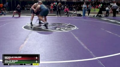 285 lbs Cons. Round 6 - Nicholas Maloff, Meridian vs Kollin Bailey, Rocky Mountain