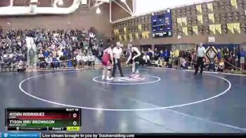 195 lbs Quarterfinal - Ayden Rodriguez, Elko vs Tyson Irby Brownson, Boulder City