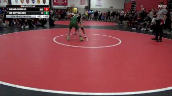 113 lbs 5th Place Match - Ari Groothuis, Marion vs Ike Heysinger, Dubuque Hempstead
