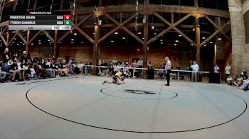 120 lbs Quarters & 1st Wb (16 Team) - Preston Giles, Coahulla Creek vs Tyson Daniels, Cook