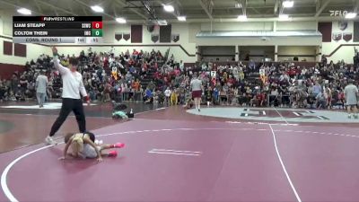 SPW-6 lbs Cons. Round 1 - Colton Thein, Indee Mat Club vs Liam Steapp, Solon Spartan Wrestling Club