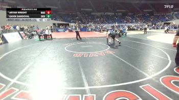 4A Boys 175 lbs 1st Place Match - Gavin Sandoval, Crook County Boys vs Aryan Wright, Marshfield Boys