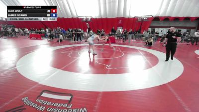 190 lbs Cons. Sub-quarters - Jack Wolf, Jack Pine Savage vs James Scanio, Built By Brunson