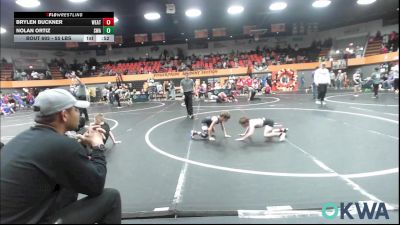 55 lbs 5th Place - Brylen Buckner, Weatherford Youth Wrestling vs Nolan Ortiz, Shelton Wrestling Academy