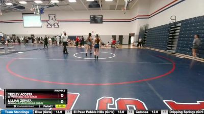 100 lbs Round 2 - Lillian Zepata, Lewisville Flower Mound (Girls) vs Yezley Acosta, El Paso Pebble HIlls (Girls)