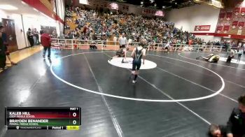 98 lbs Quarterfinal - Brayden Benander, Powell Middle School vs Kaleb Hill, Cody Middle School