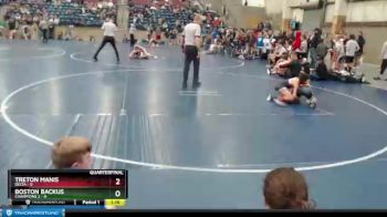 70 lbs Quarters & Wb (16 Team) - Treton Manis, Delta vs Boston Backus, Champions 2