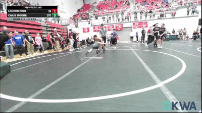 73 lbs Quarterfinal - Louden Delk, Tuttle Wrestling vs Caius Moore, Standfast