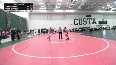 113 lbs Cons. Round 5 - David Gordon, Peninsula vs Knox Espinoza, Poly/Long Beach