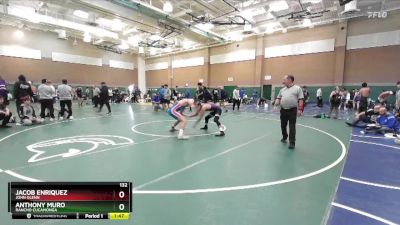 132 lbs Champ. Round 3 - Jacob Enriquez, John Glenn vs Anthony Muro, Rancho Cucamonga