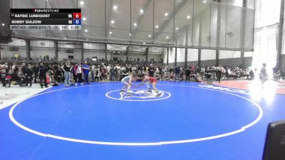 Junior Boys FS - 120 lbs Champ. Round 3 - Kaysic Lundquist, WA vs Bobby Gulzow, OR