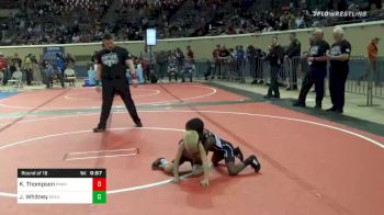 40 lbs Prelims - Koby Thompson, Tulsa McClain Pin-King All Stars vs Jude Whitney, ERC4