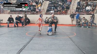 50_B lbs Round Of 32 - Greyson Mirabella, Burgettstown vs Joseph Edwards, Maplewood